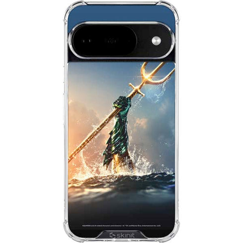 DC Comics Aquaman Movie Poster Trident Google Pixel 10 Clear Case